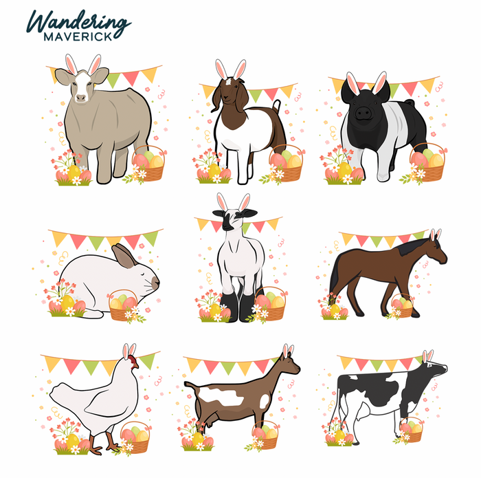 SPRING EASTER ANIMALS- CHOOSE YOUR ANIMAL – Infant/Toddler/Youth