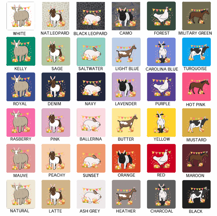 SPRING EASTER ANIMALS- CHOOSE YOUR ANIMAL – Infant/Toddler/Youth