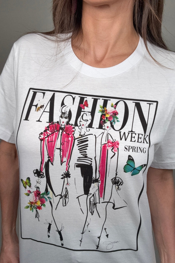Style the Spring Fashion Graphic Tee exclusively at Born To Glam