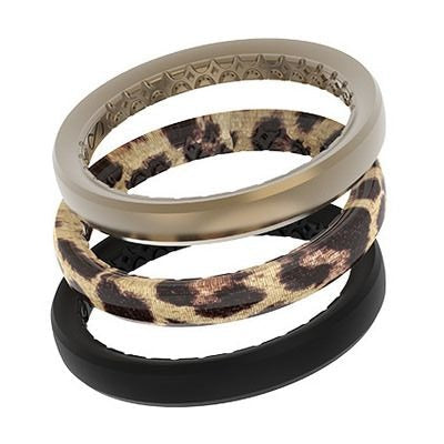 Stackable Leopard Groove Ring