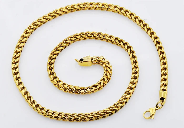 Stainless Steel Franco Link Chain Necklace