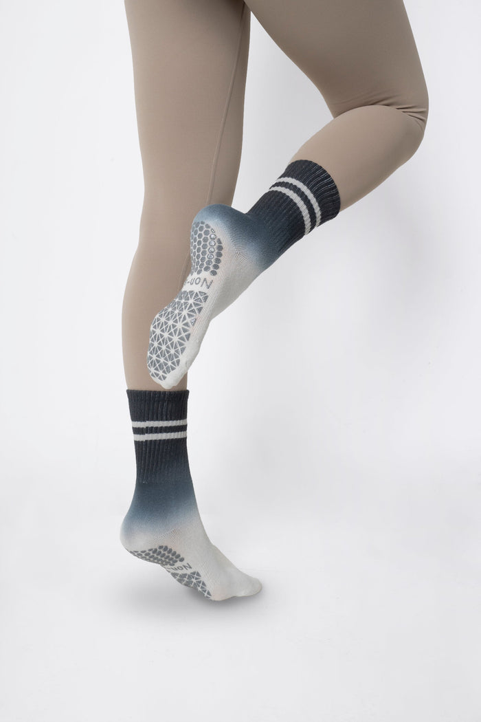 Stay Balanced Lined Non Slip Grip Socks (2-Pairs)