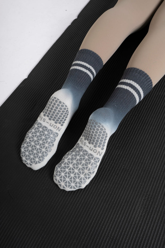 Stay Balanced Lined Non Slip Grip Socks (2-Pairs)