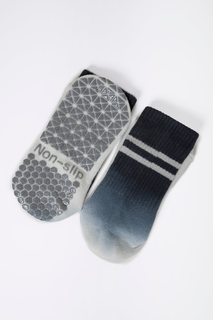 Stay Balanced Lined Non Slip Grip Socks (2-Pairs)