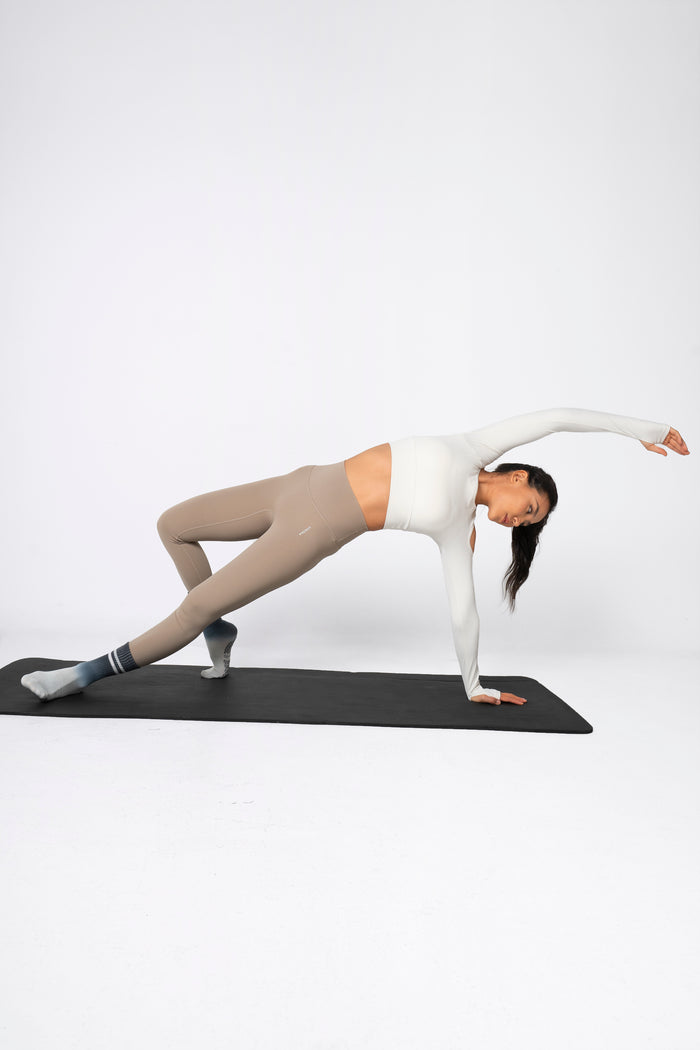 Stay Balanced Lined Non Slip Grip Socks