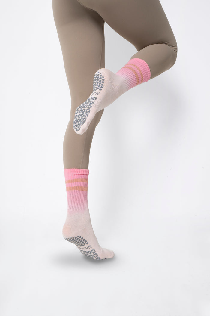 Stay Balanced Lined Non Slip Grip Socks