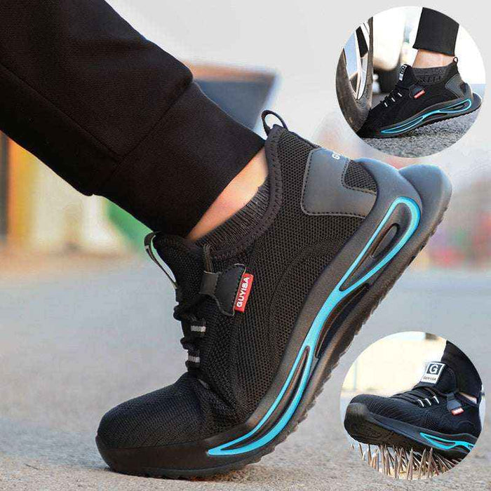 Steel Toe Safety Shoes with Kevlar Sole | All-Season Grip