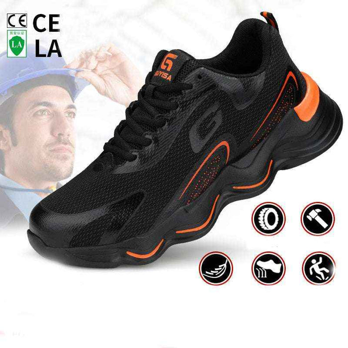 Steel Toe Safety Shoes with Kevlar Sole | All-Season Grip