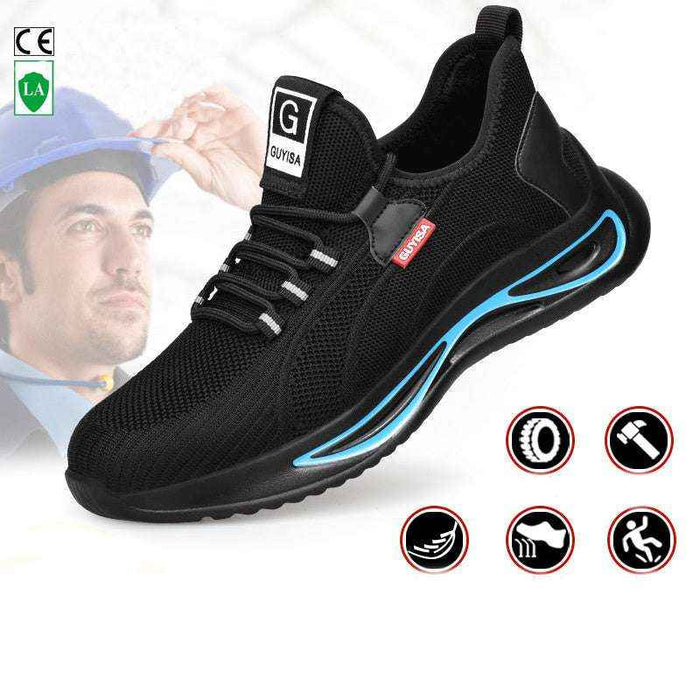 Steel Toe Safety Shoes with Kevlar Sole | All-Season Grip