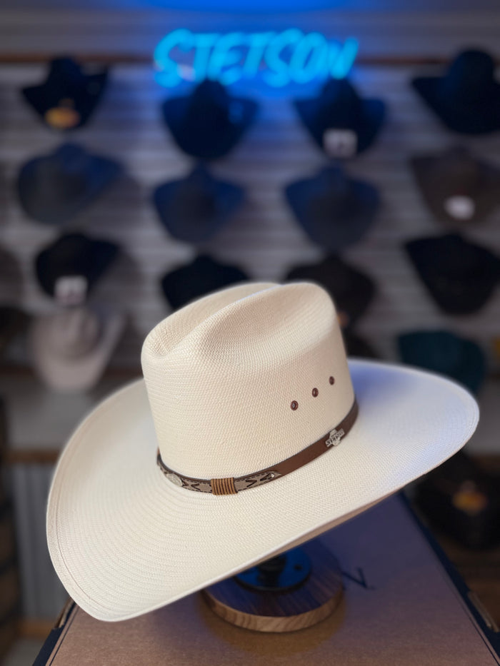 Stetson Rodeo Natural Cattleman Straw Hat