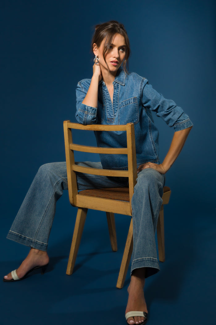 Stevie Blue Top - Tops - Velvet Heart Clothing