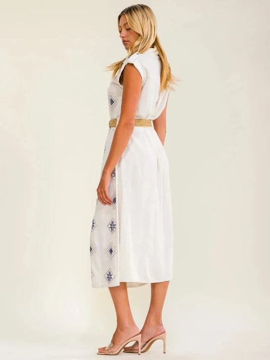 Sunkissed & Stitched Linen Shirt Dress-Cute-Trendy-Shop-Womens-Boutique-Clothing-Store