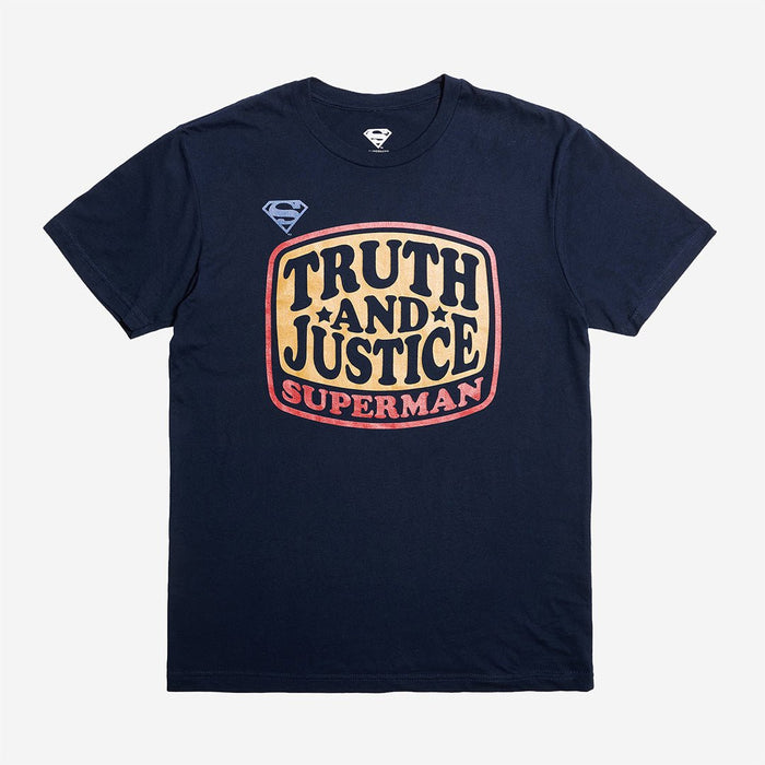 Superman Truth and Justice Classic Comfort Tee - Heroes & Villains-DC Comics-T-Shirt