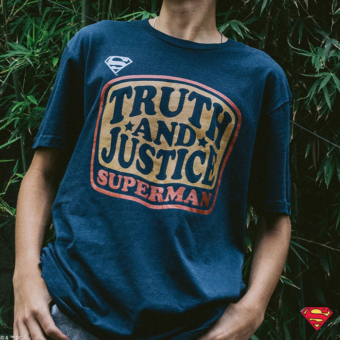 Superman Truth and Justice Classic Comfort Tee - Heroes & Villains-DC Comics-T-Shirt