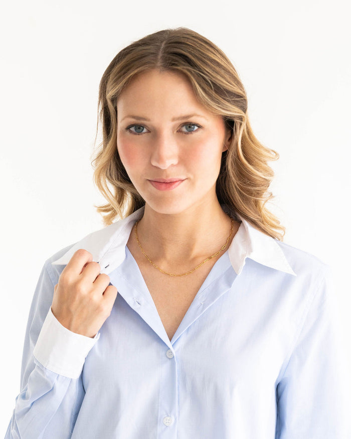 Susan Shaw Small Paperclip Necklace