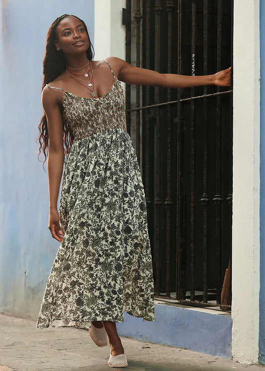 Sweet Nothings Midi Dress - Tea Combo