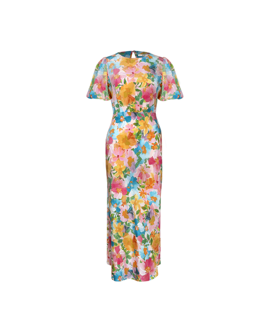 SYMPHONY SILK DRESS LOLLY FLORAL