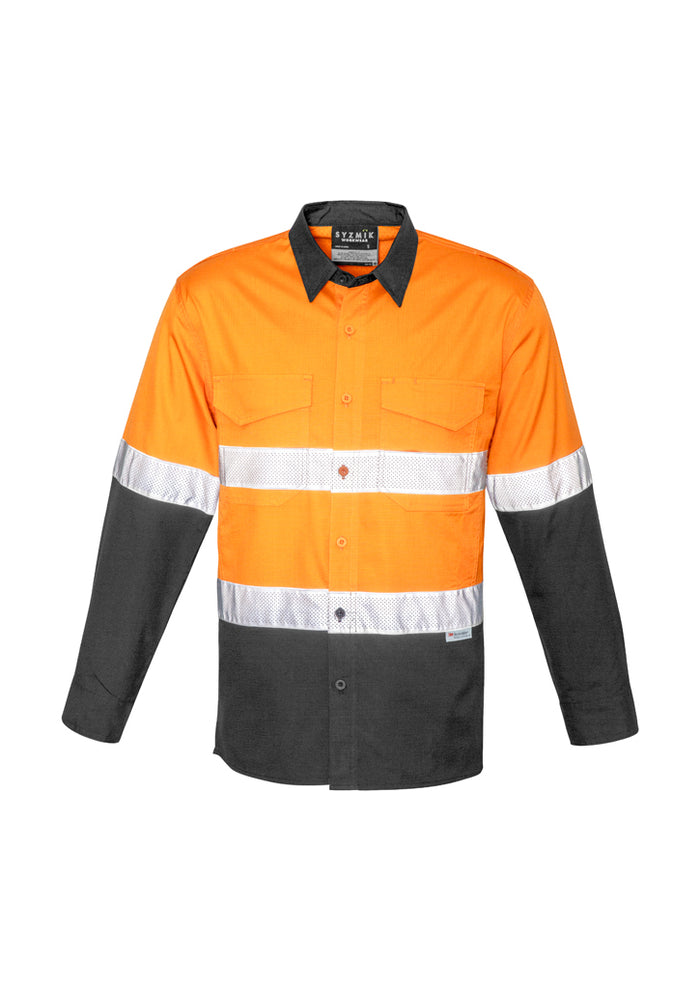 Syzmik Men's Rugged Cooling Taped Hi Vis Spliced Shirt ZW129