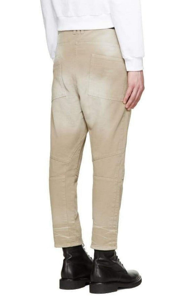 Balmain Tan Cropped Jeans - Runway Catalog
