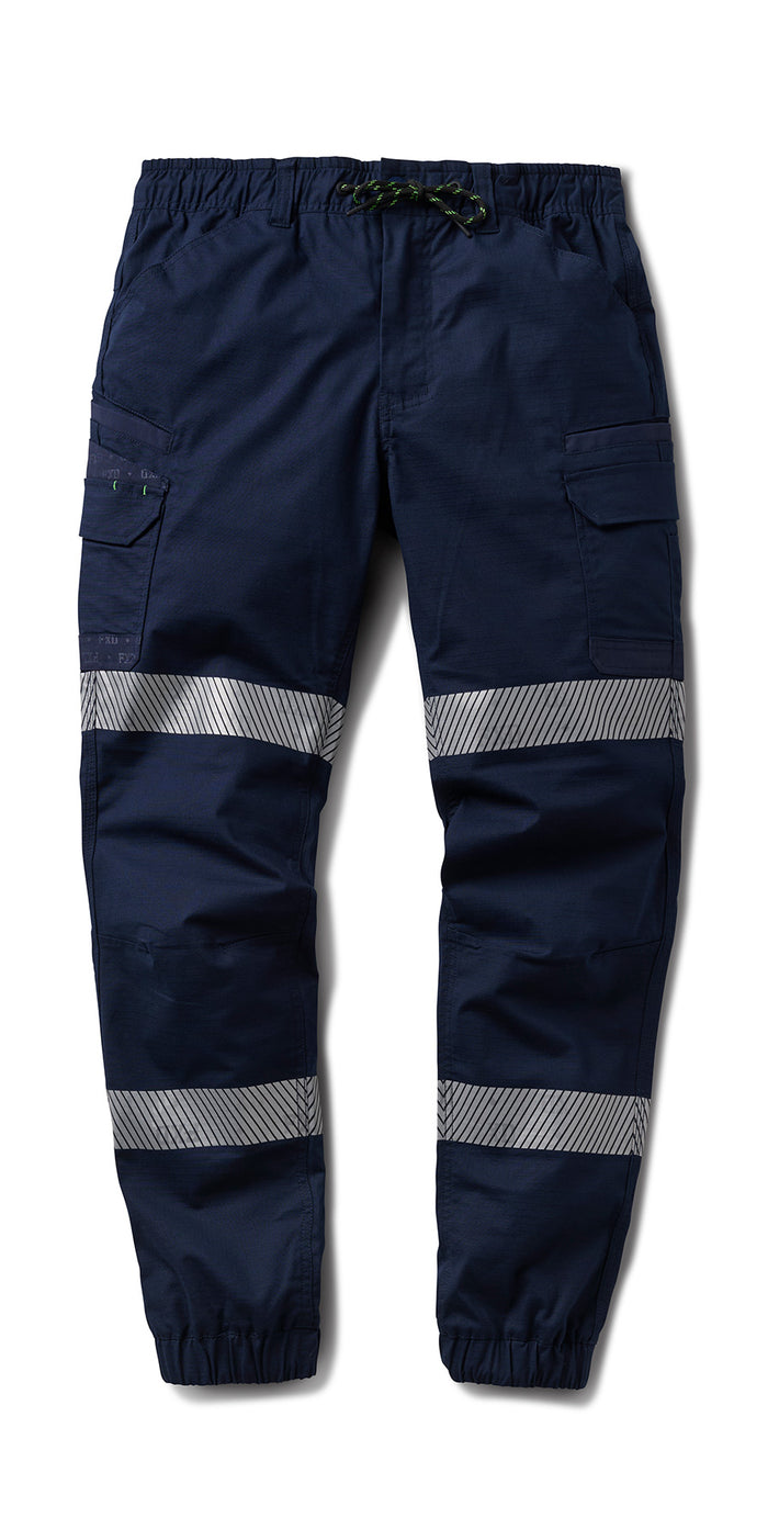 Taped Cuffed Elastic Waist Stretch Ripstop Work Pant WP-12CT