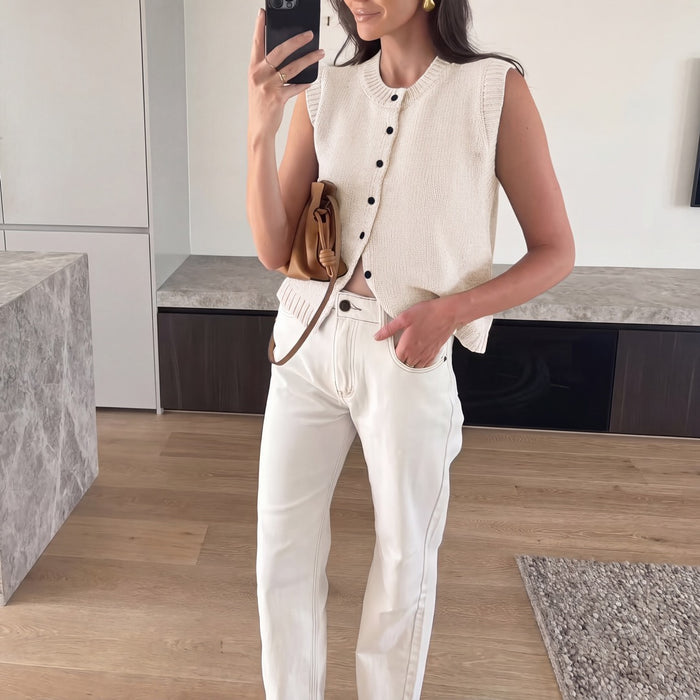 Tara Ivory Vest