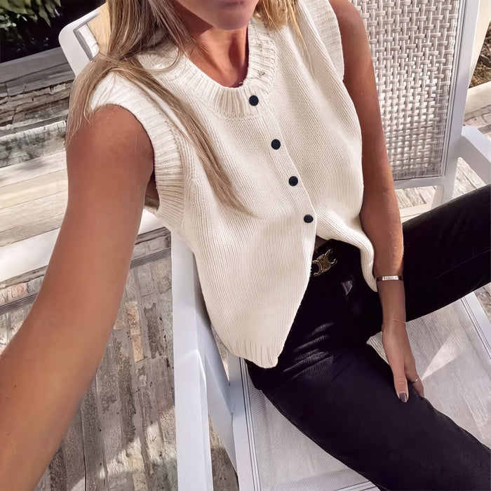 Tara Ivory Vest