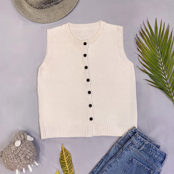 Tara Ivory Vest