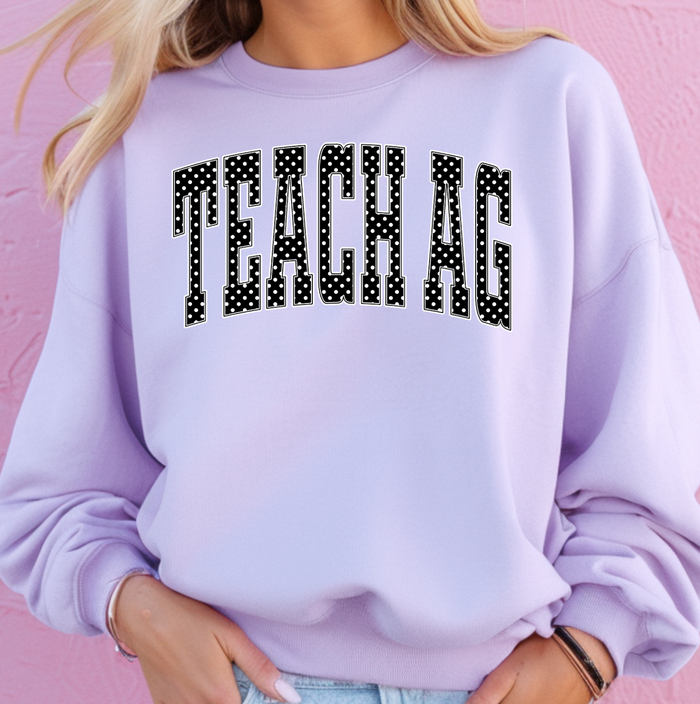 TEACH AG POLKA DOT – Crewneck