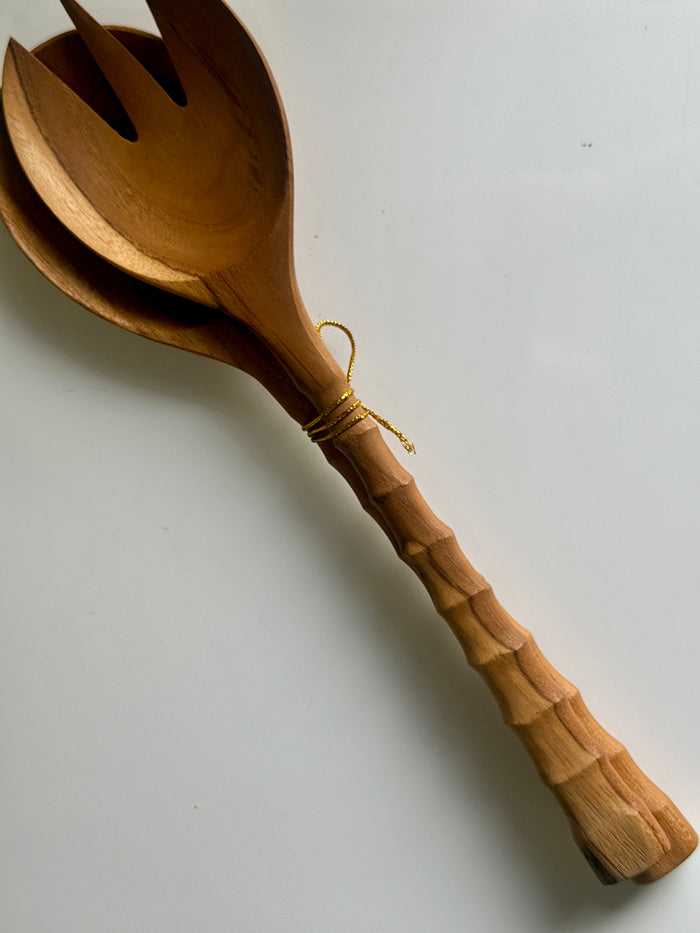 Teak Salad Servers