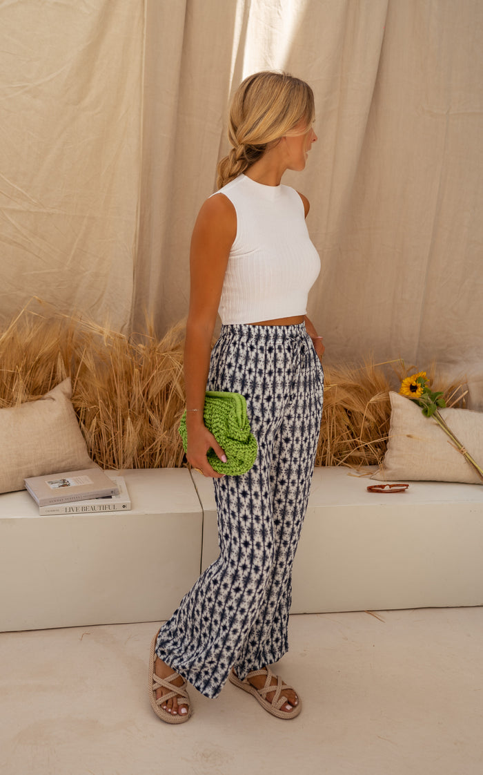 Tie dye Simona pants full length
