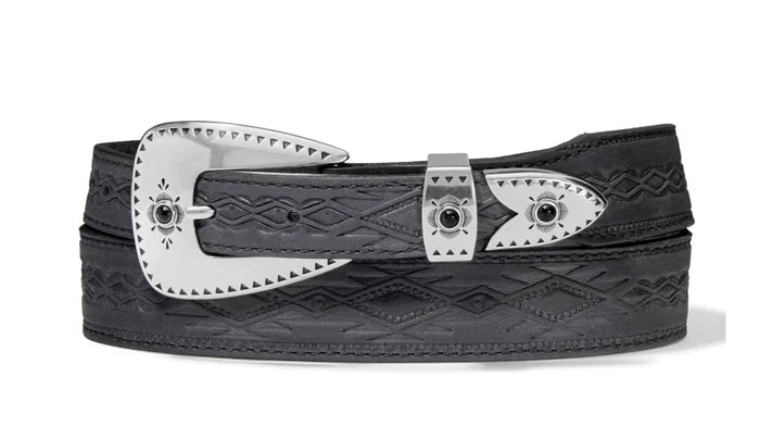 Tony Lama Black Dakota Belt