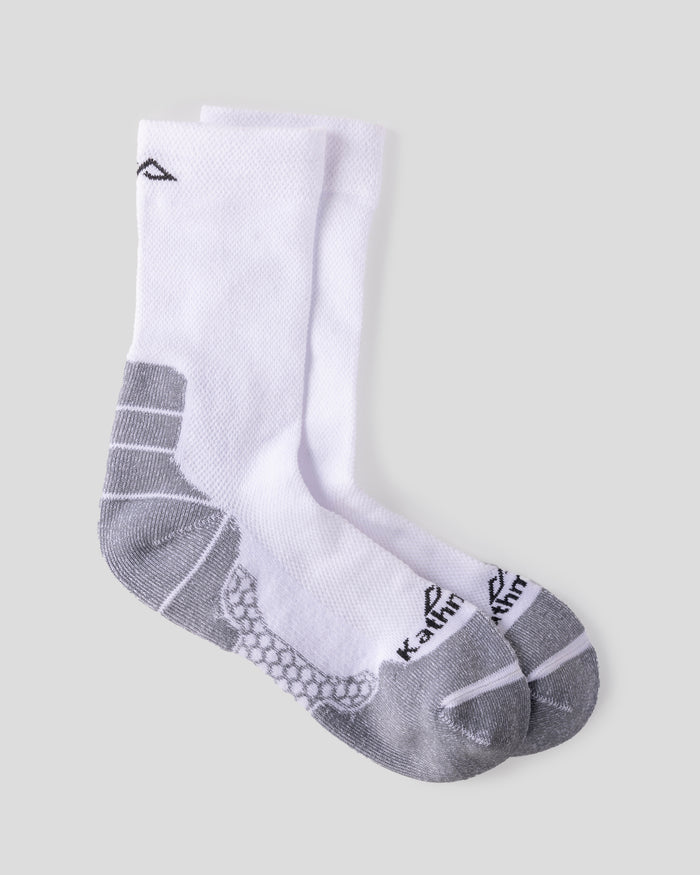 Trailhead driMOTION Mid Calf Socks - White