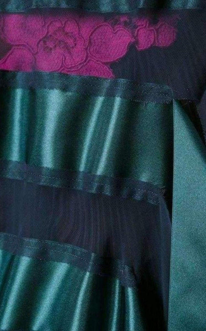 Sacai Transparent Stripe Panel Dress - Runway Catalog