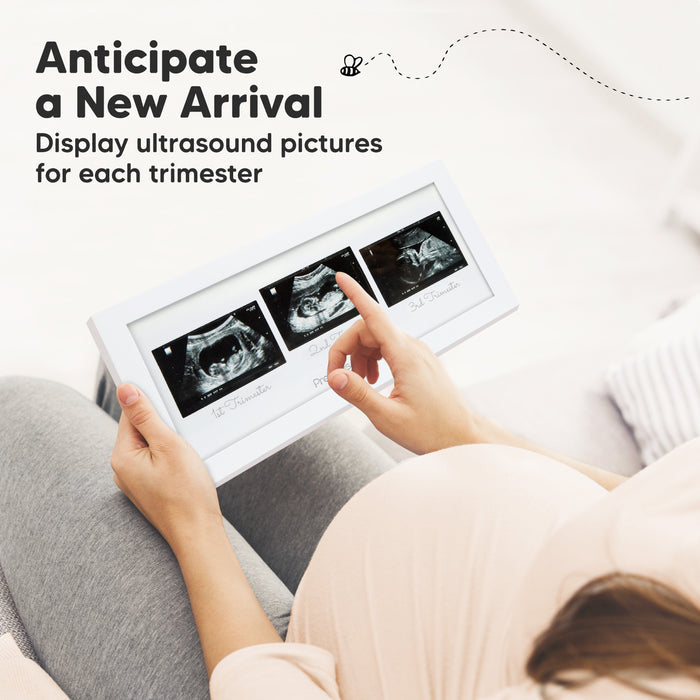 Anticipate a New Arrival, beautifully showcase ultrasound milestones throughout pregnancy.