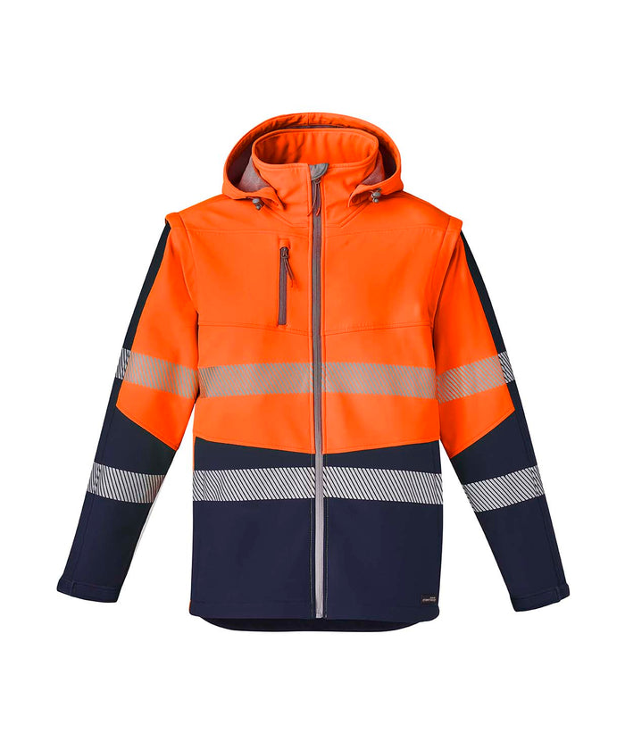 Unisex 2 In 1 Stretch Softshell Taped Jacket ZJ453