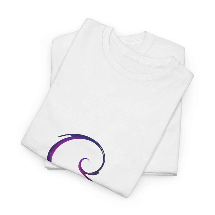 Elegant swirl tee for women and men shown as a refined gift-ready graphic shirt with timeless crew neckline and clean finish.