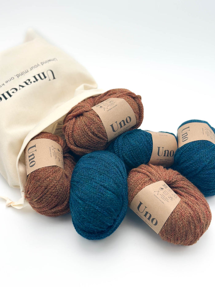 Uno Copper Petrel / Without Needles / Baby Blanket