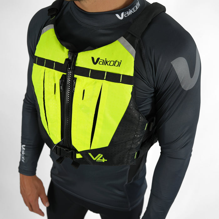 V4 Ocean Racing PFD Life Jacket - Fluro Yellow