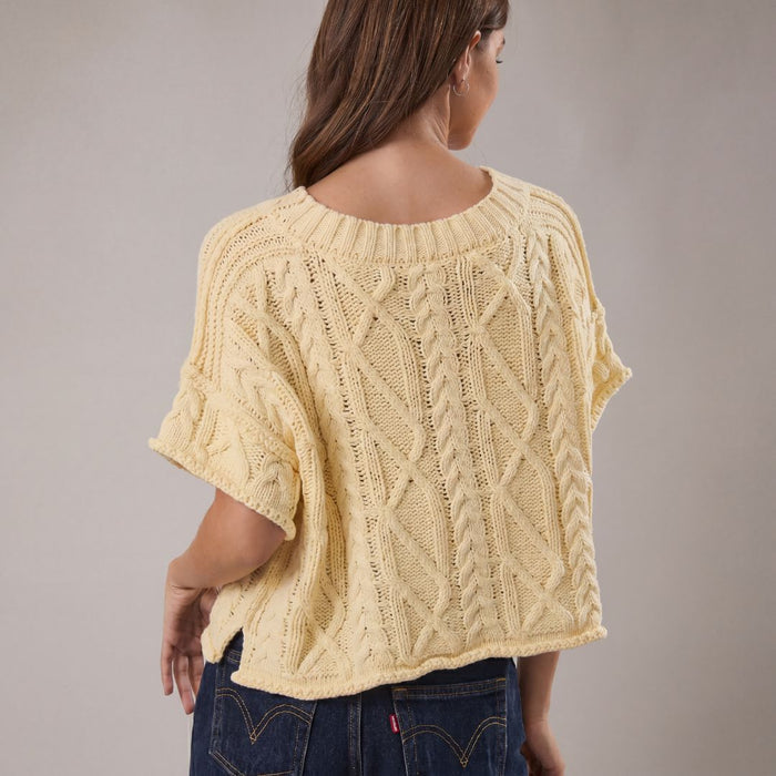 Valancy Cable Knit Sweater - SexyModest Boutique