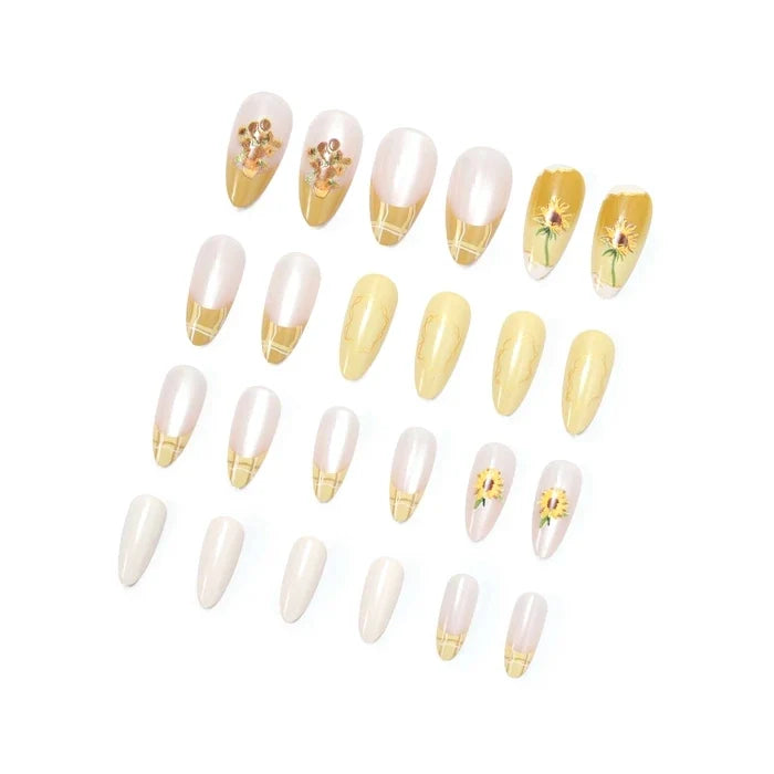 Van Gogh Sunflowers Press On Nails