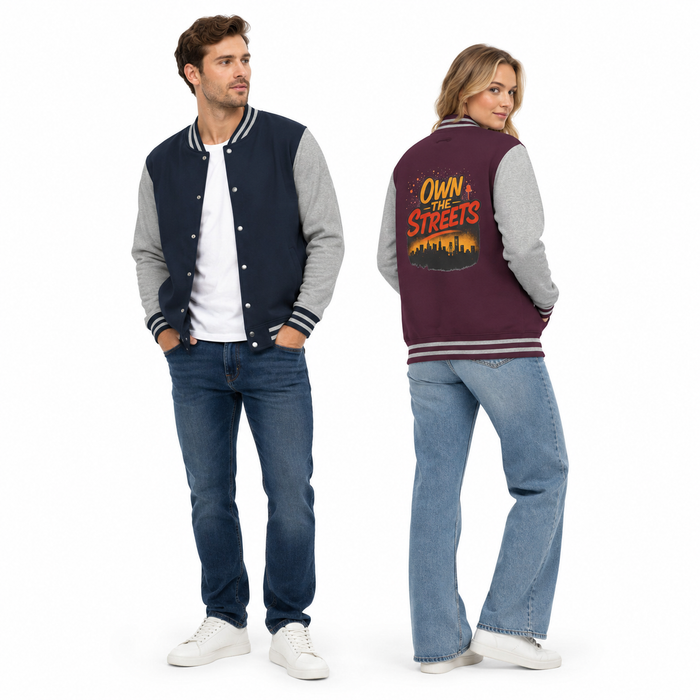 Varsity Jacket - Own the Streets Unisex Streetwear Look