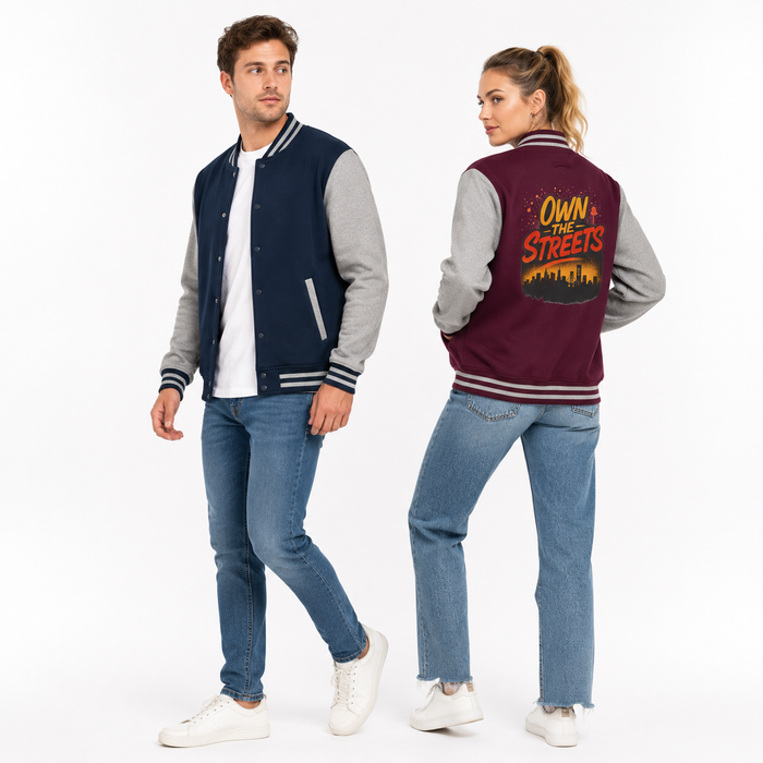 Varsity Jacket - Own the Streets Unisex Streetwear Look