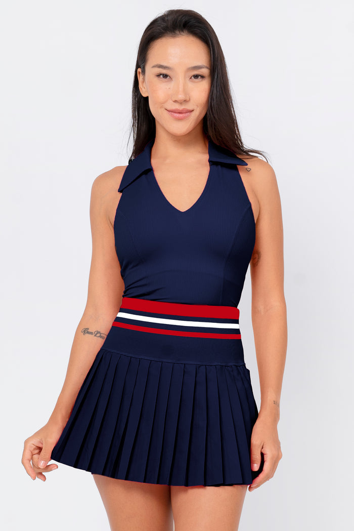 Venus Collared Ribbed Bra Tank
