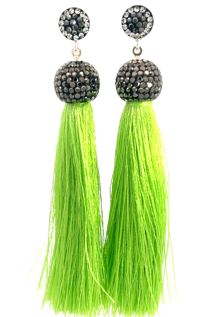 Style the Vibrant 925 Sterling Silver Tassel Earring exclusively at Born To Glam