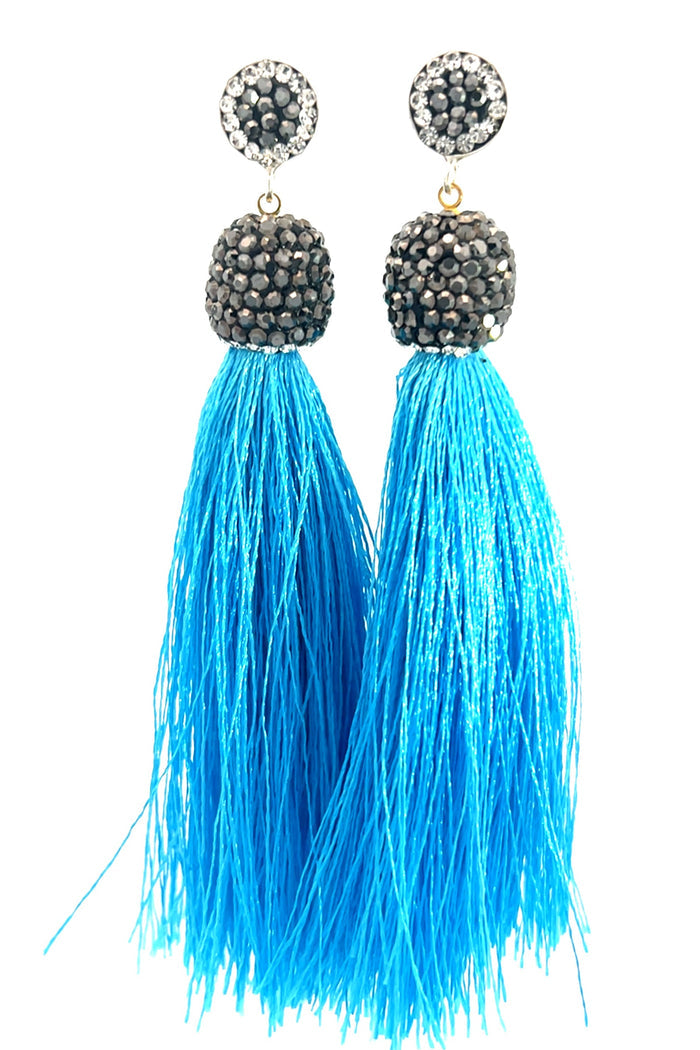 Style the Vibrant 925 Sterling Silver Tassel Earring exclusively at Born To Glam