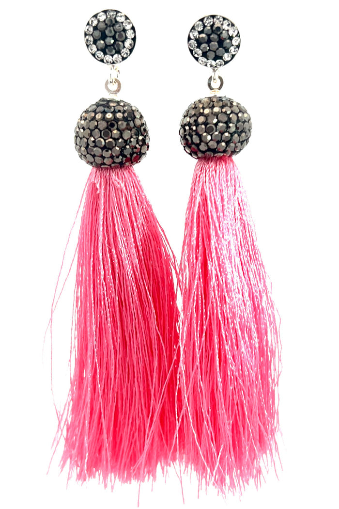 Style the Vibrant 925 Sterling Silver Tassel Earring exclusively at Born To Glam