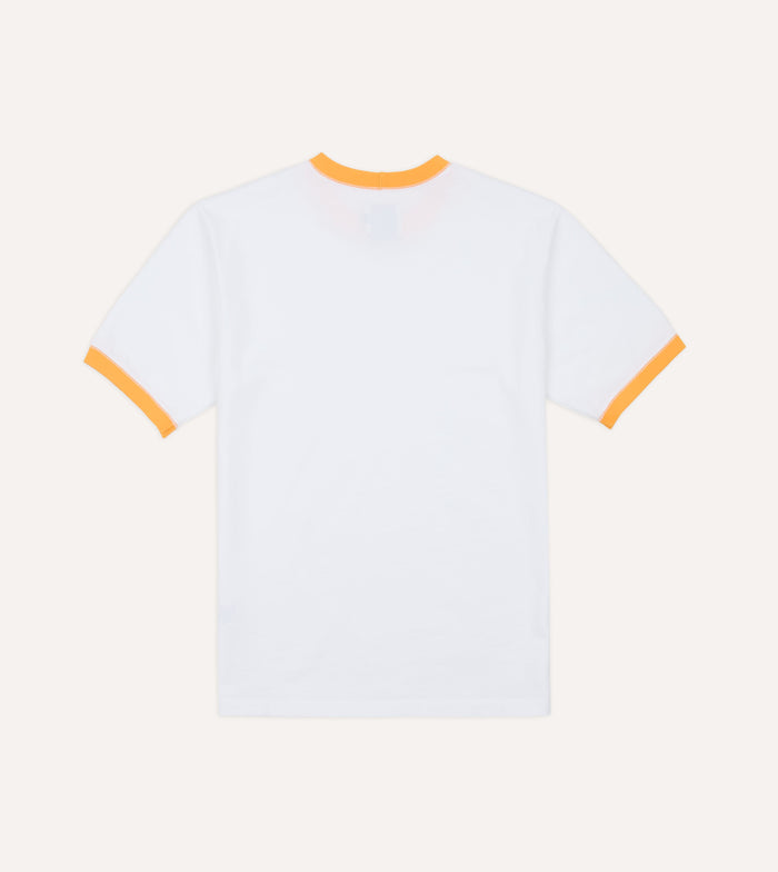 White and Yellow Tipped Ringer T-Shirt