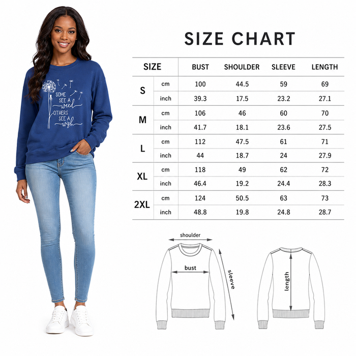 Women sweatshirt blue pullover styled with jeans for casual streetwear, travel comfort and cozy cafe outfit inspiration look.