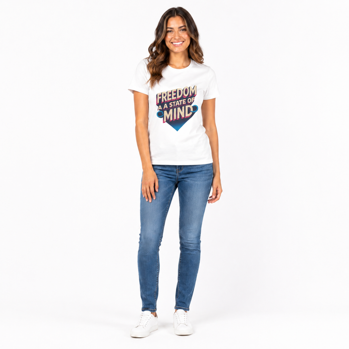 Soft women's graphic tee with confidence inspired design, lightweight feel, and XS to 2XL sizing for easy everyday wear daily