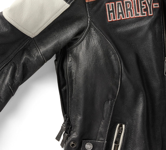 Women's H-D Miss Enthusiast III Leather Riding Jacket